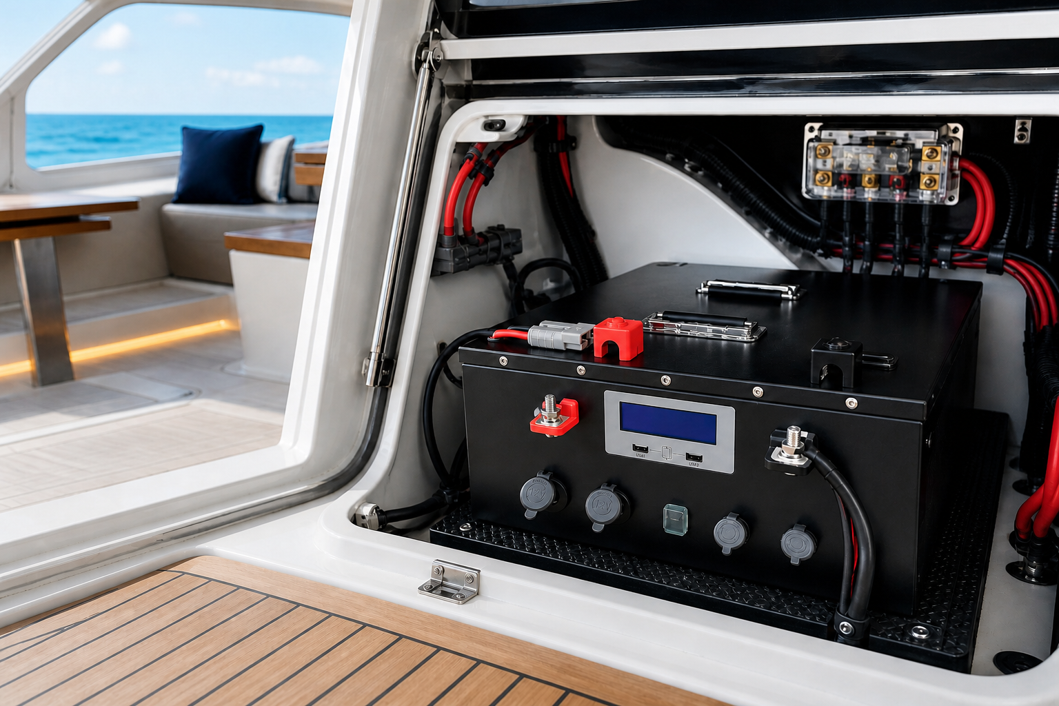 Custom Marine Yacht Lithium Battery Installation Reference